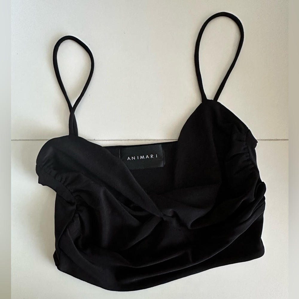 Animari black crop top